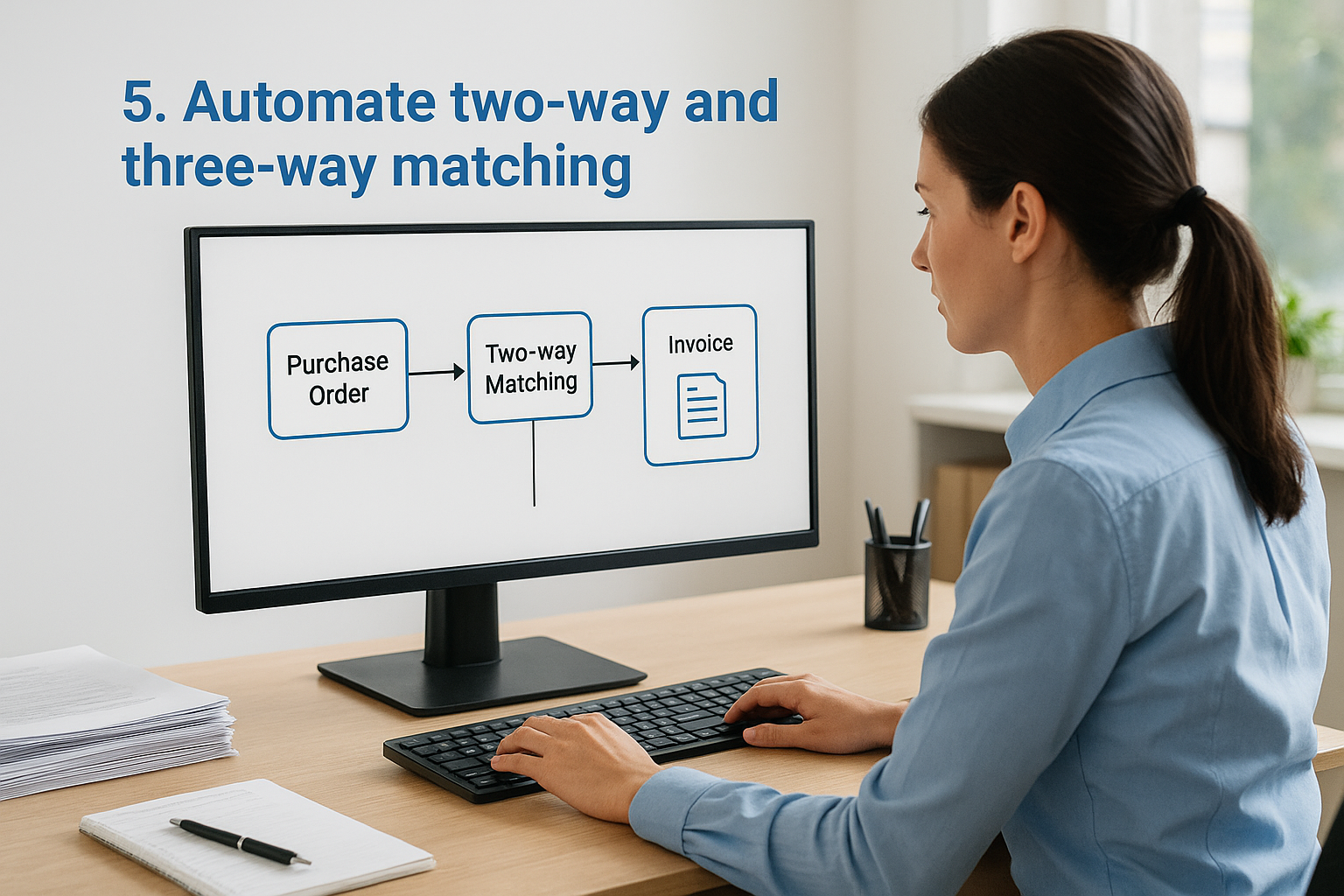 5. Automate two-way and three-way matching
