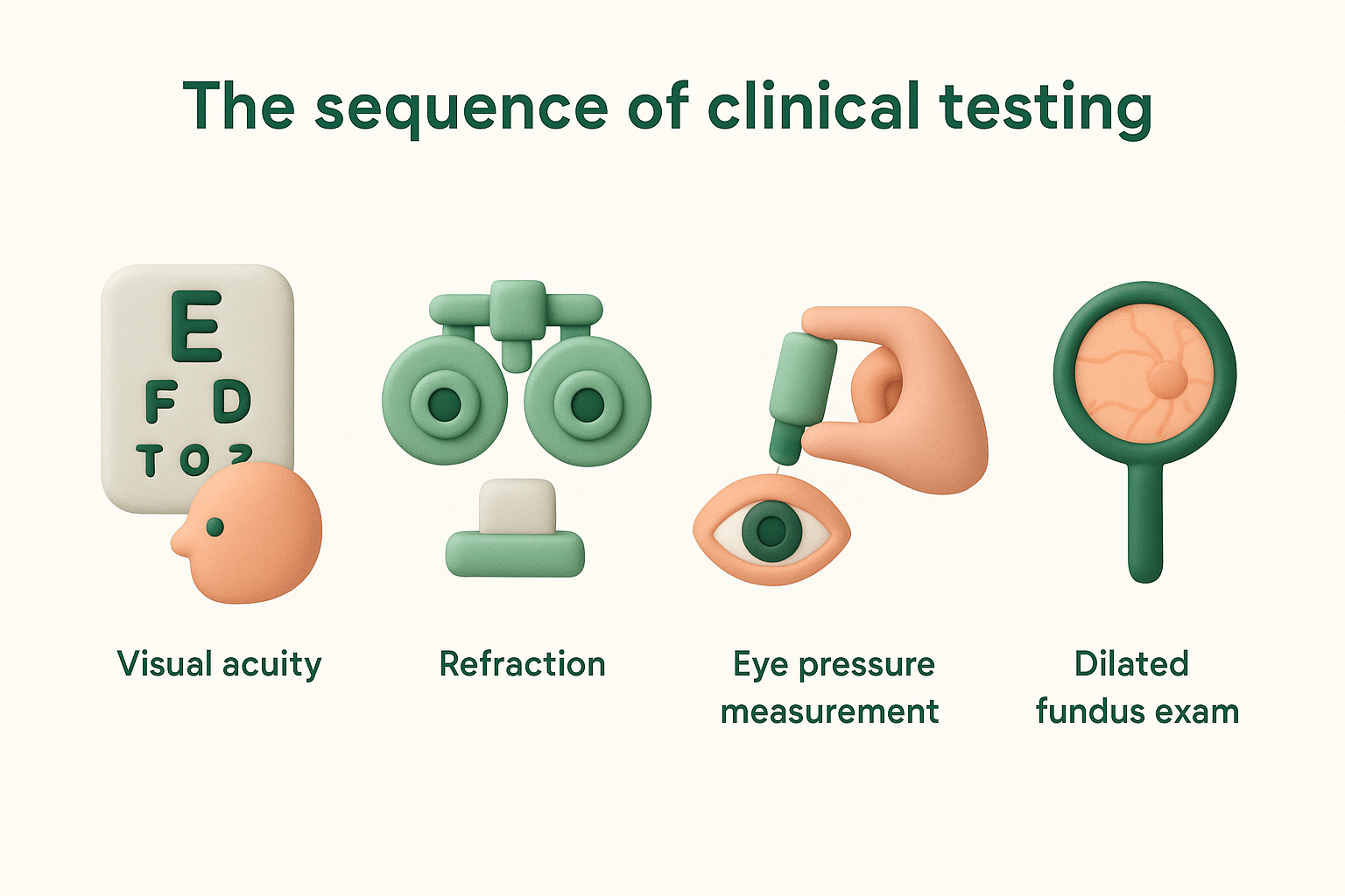 The sequence of clinical testing