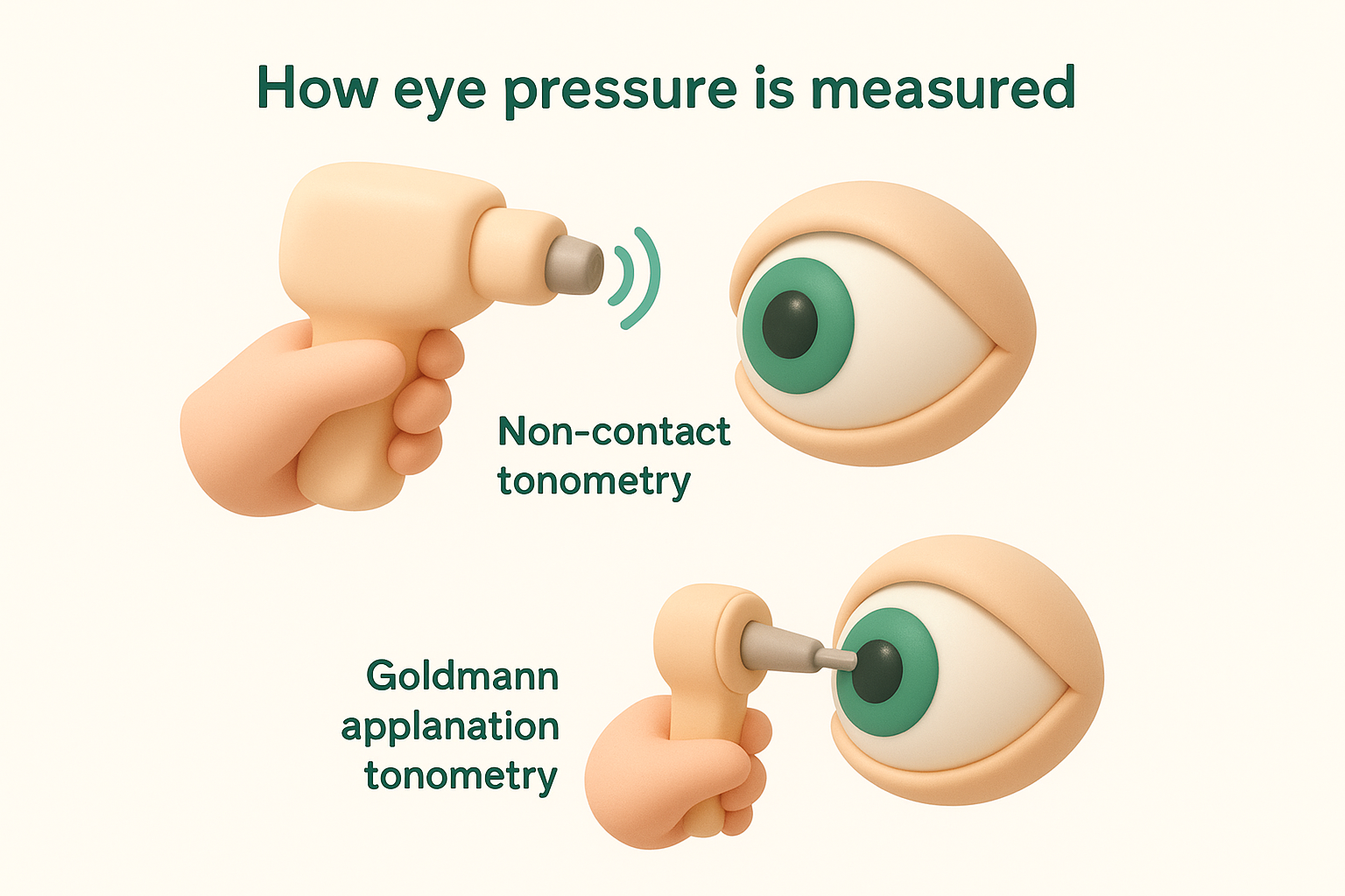 How eye pressure is measured