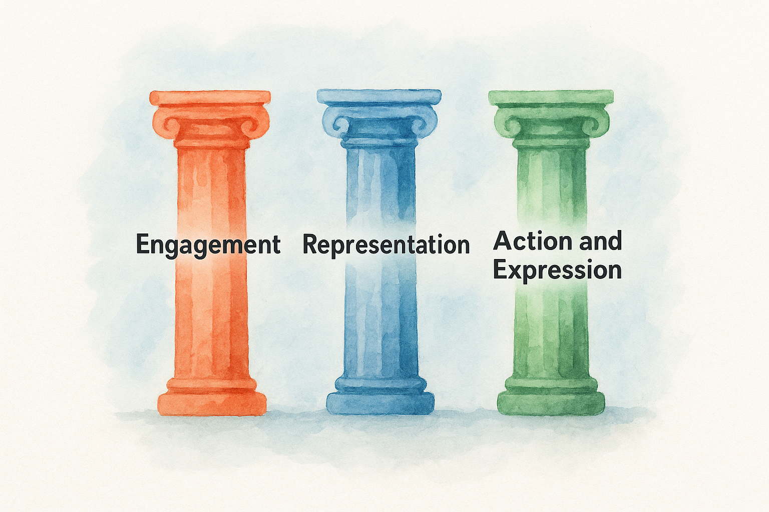 The three pillars that organize everything