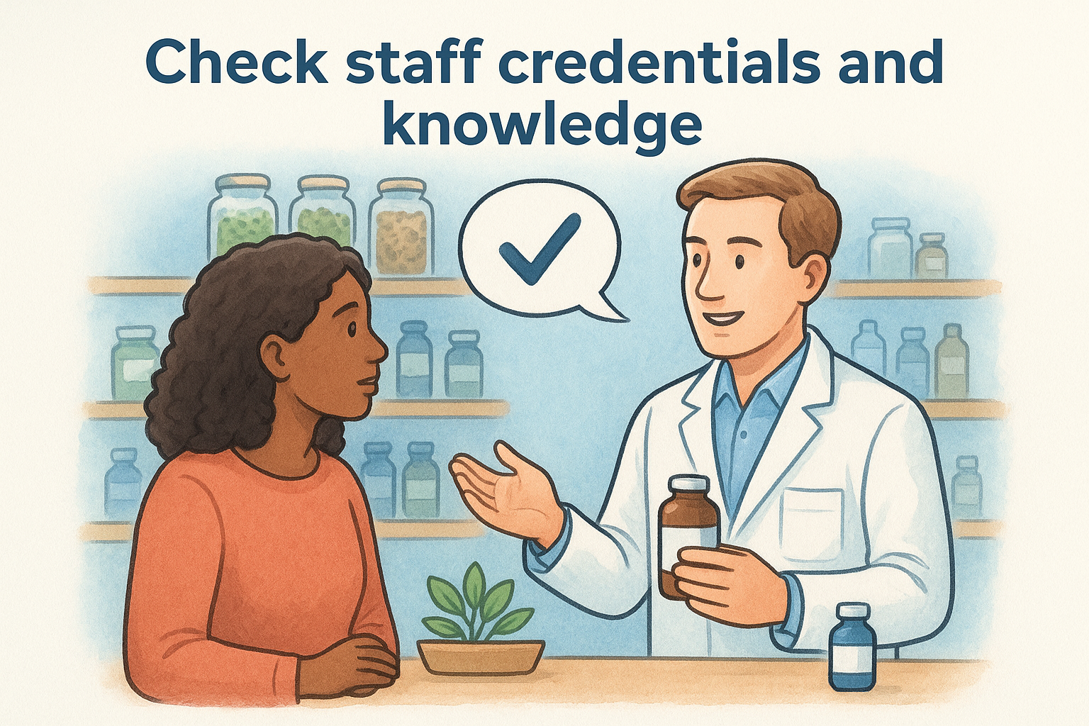 Check staff credentials and knowledge