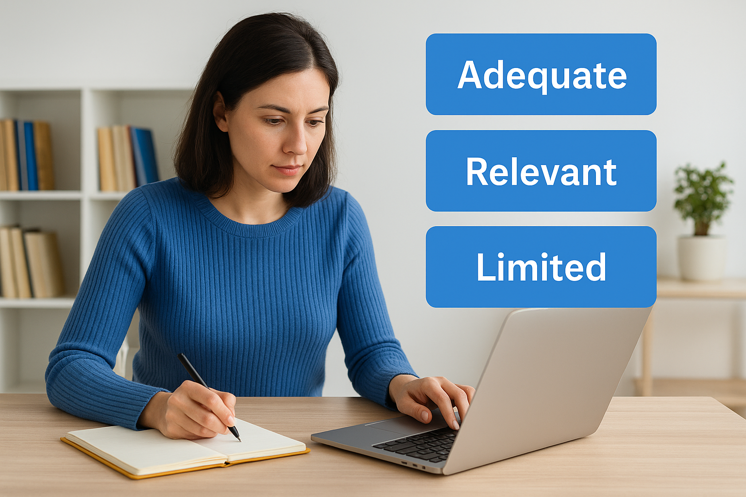The three criteria: adequate, relevant, and limited