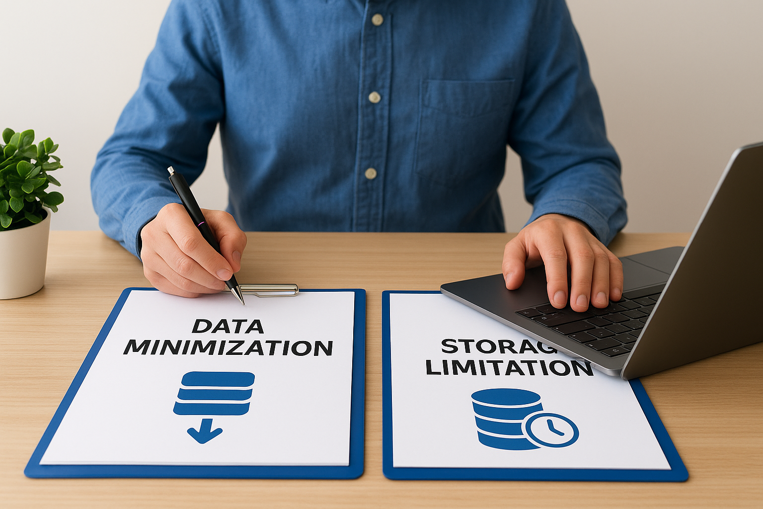 Data minimization vs purpose and storage limitation