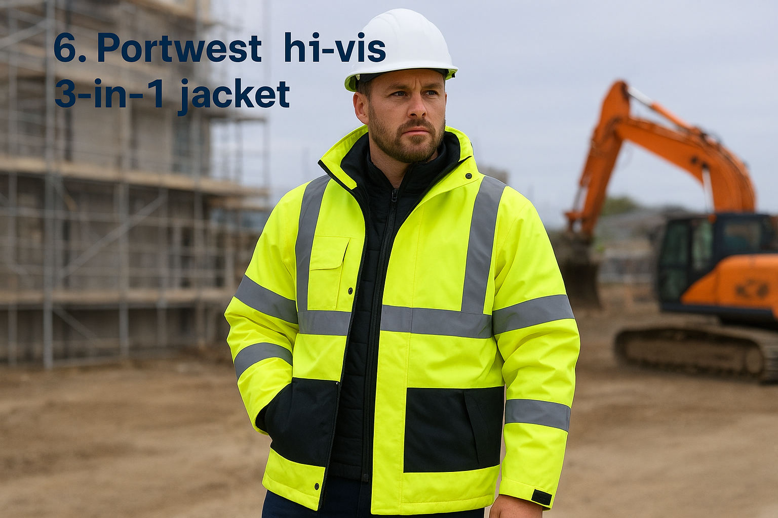 6. Portwest hi-vis 3-in-1 jacket