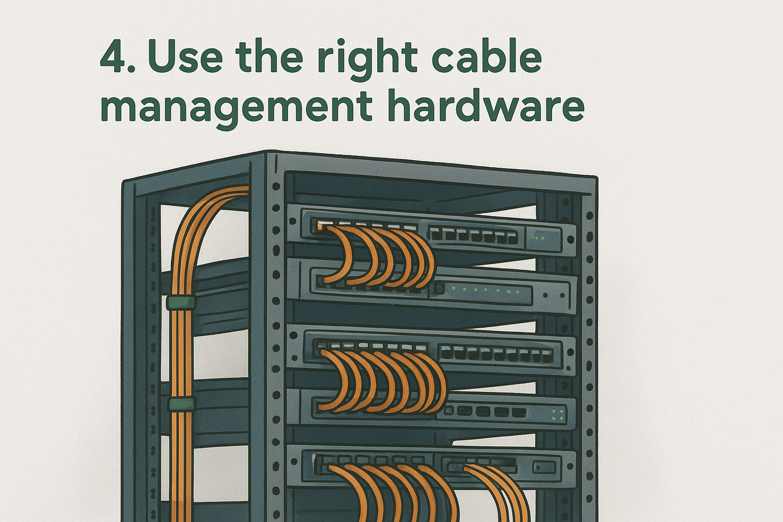 4. Use the right cable management hardware