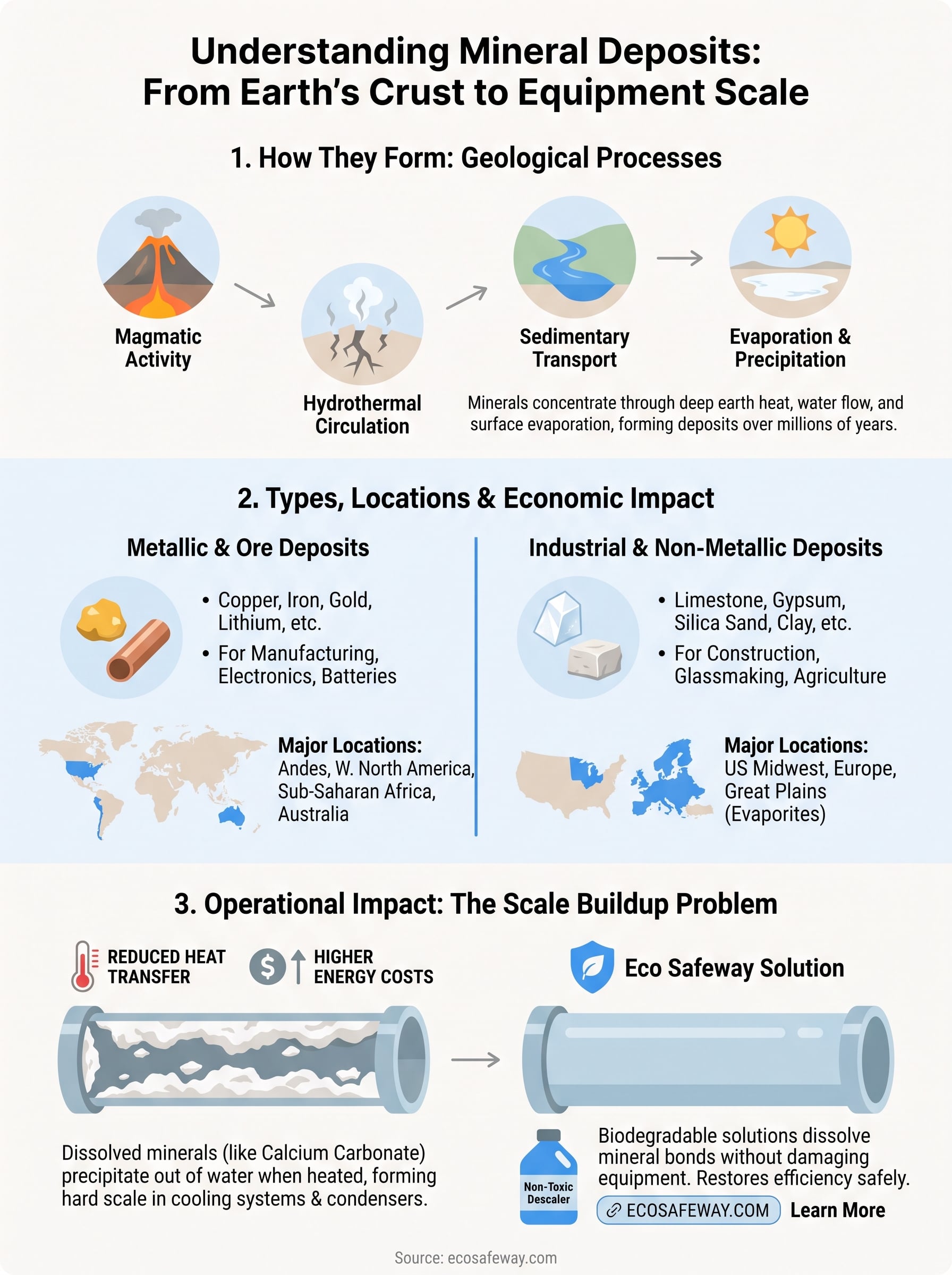 mineral deposits infographic