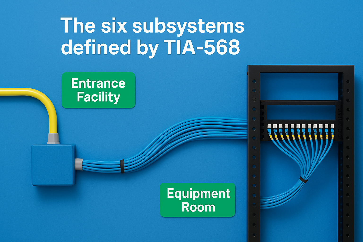 The six subsystems defined by TIA-568