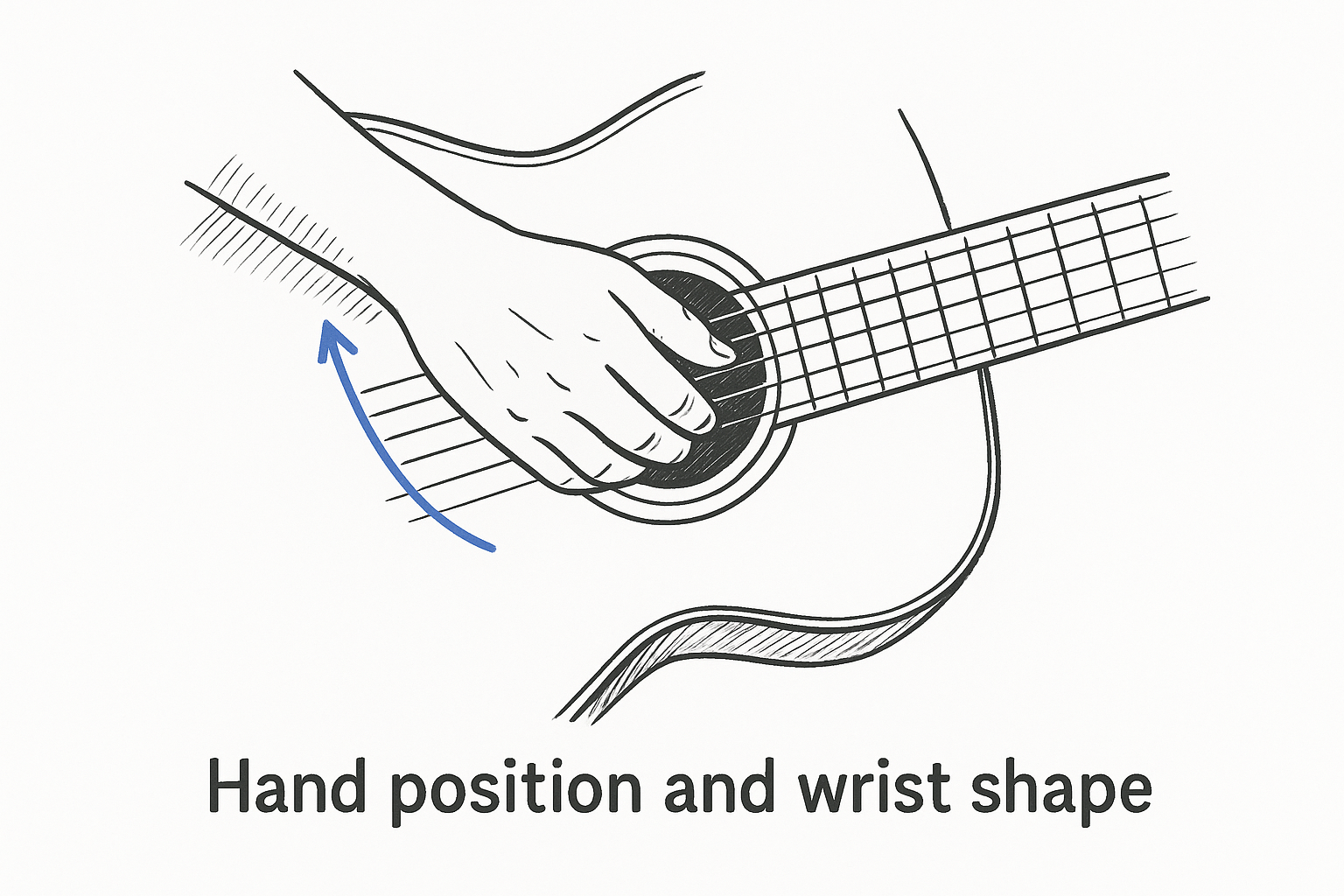 Hand position and wrist shape