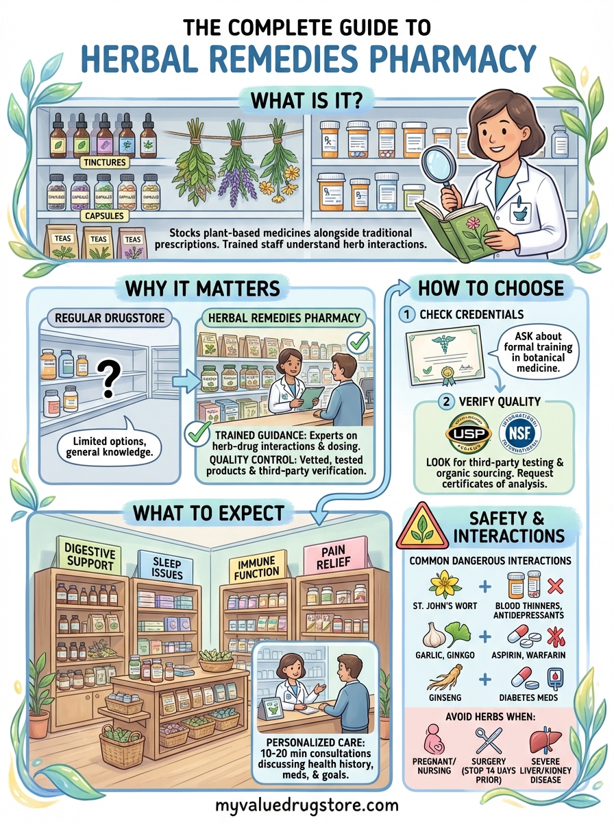 herbal remedies pharmacy infographic