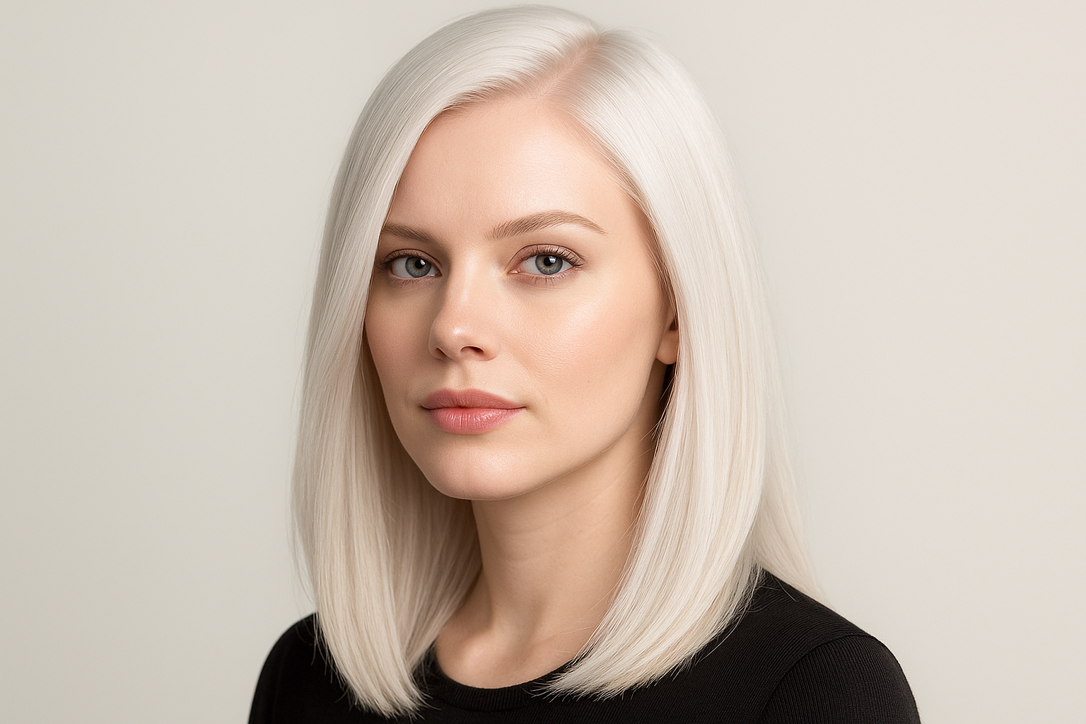 What platinum blonde looks like