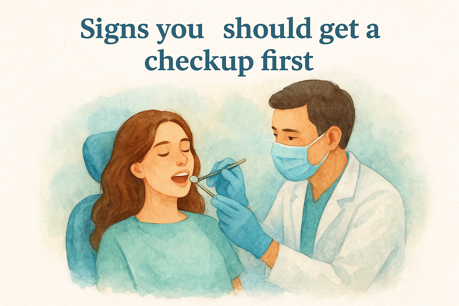 Signs you should get a checkup first