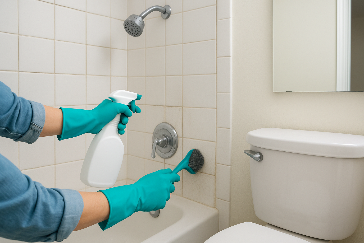 4. Sanitize bathrooms so they feel truly clean