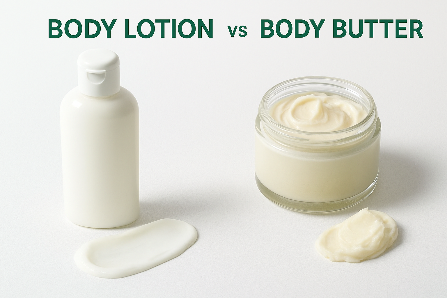 Body lotion vs body butter: the core differences