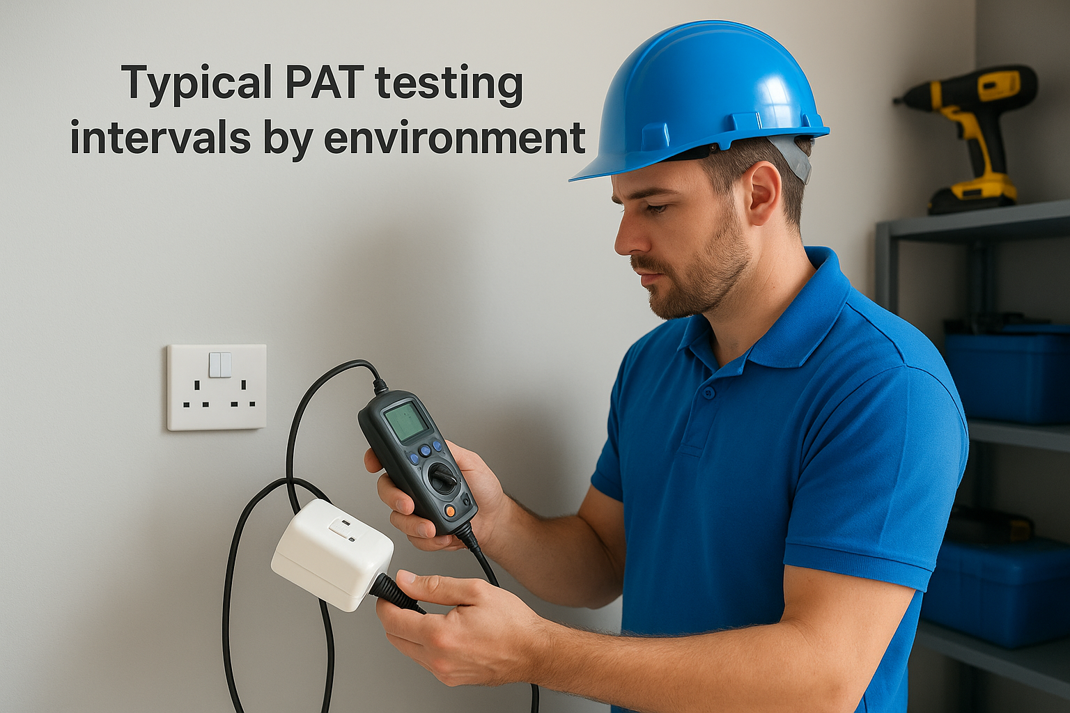 Typical PAT testing intervals by environment