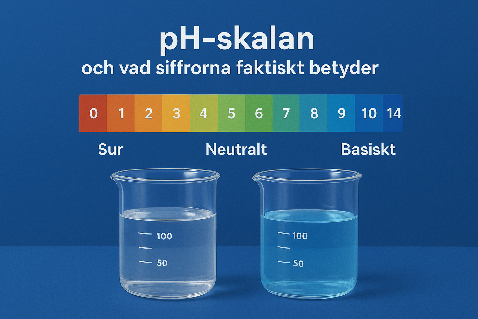 pH-skalan och vad siffrorna faktiskt betyder
