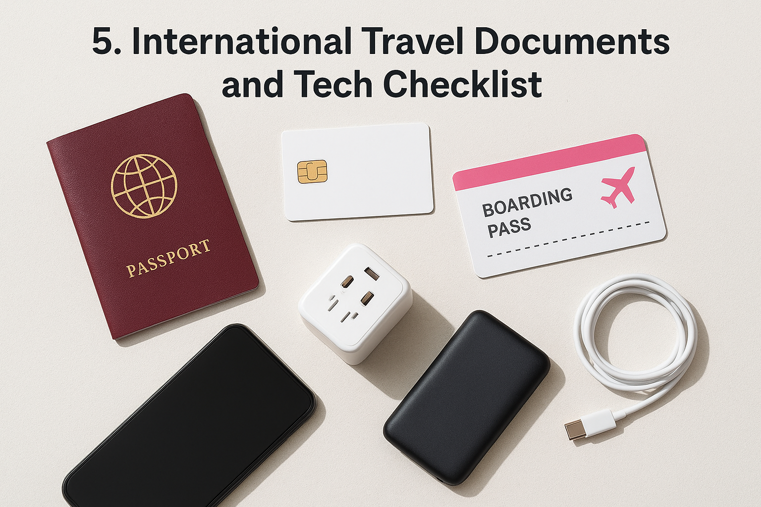 5. International Travel Documents and Tech Checklist