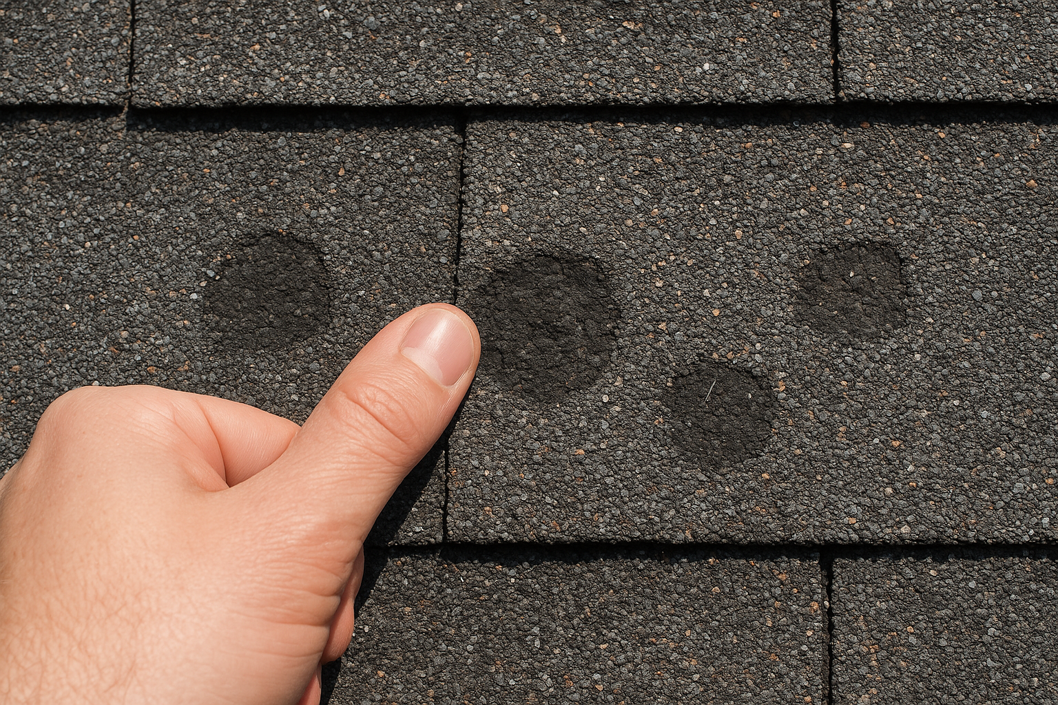 What to look for on the shingle surface