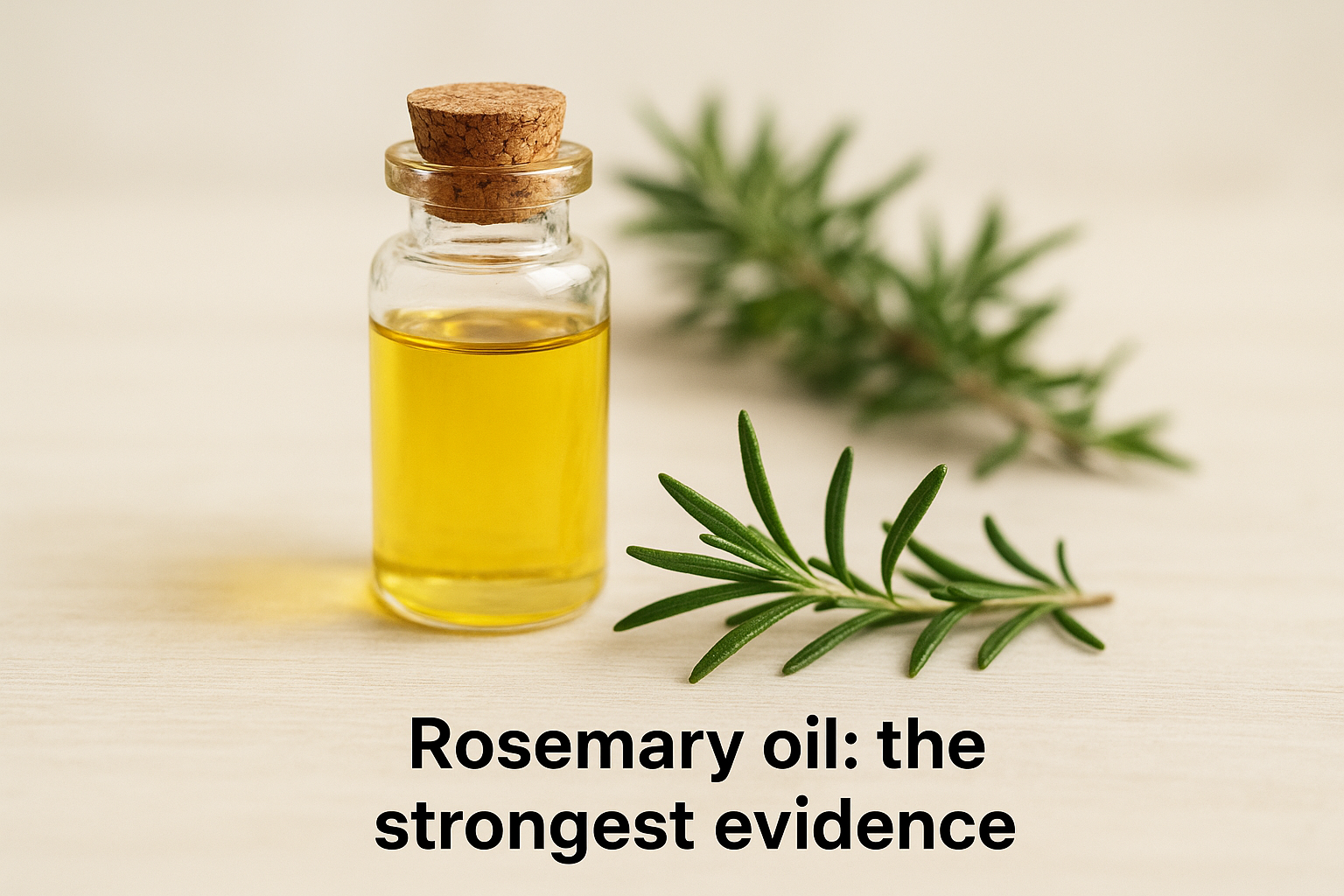 Rosemary oil: the strongest evidence