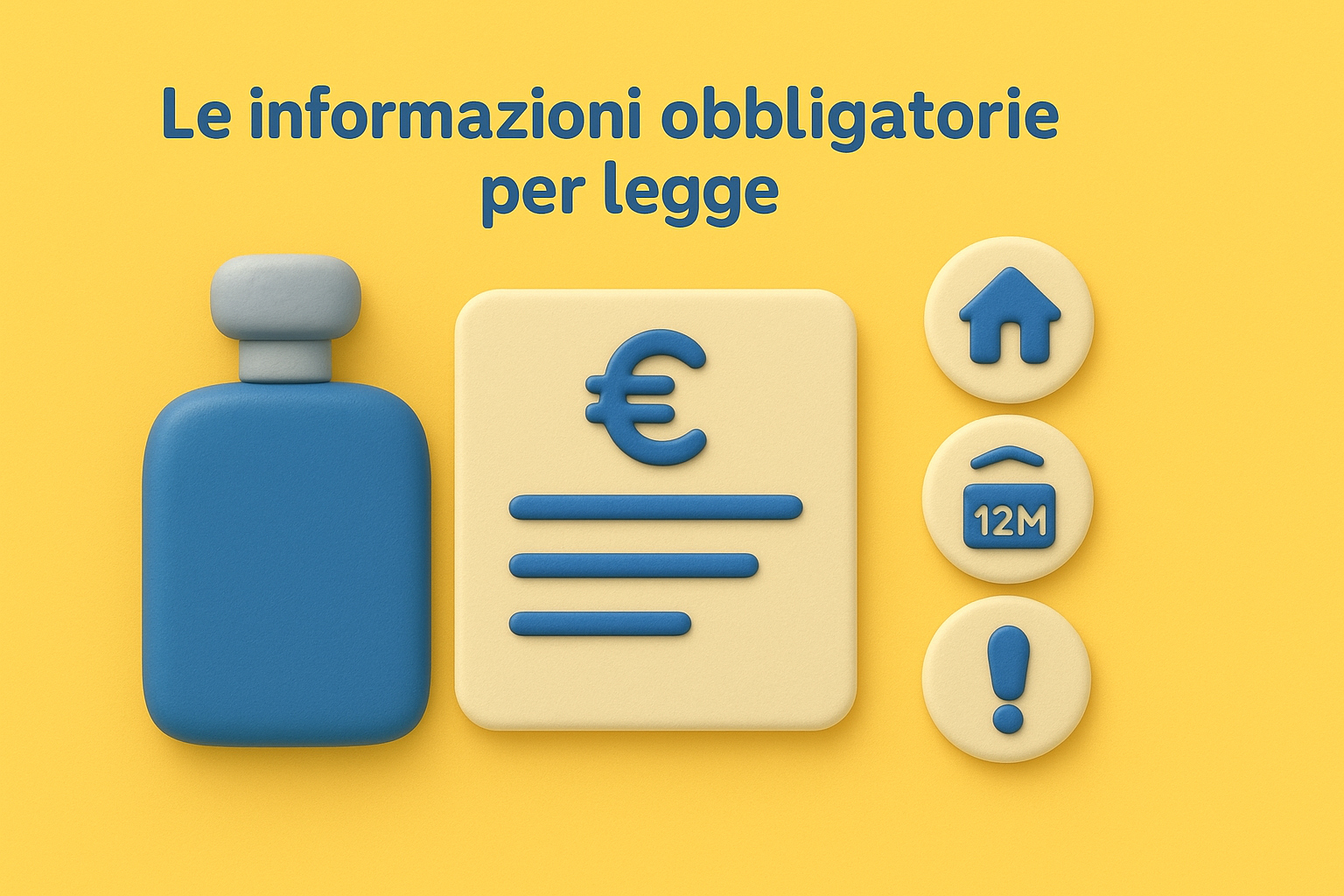 Le informazioni obbligatorie per legge