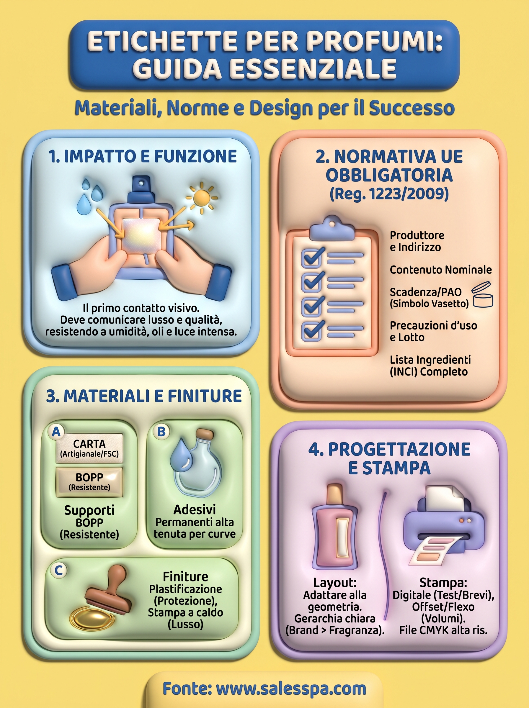 etichette per profumi e fragranze infographic