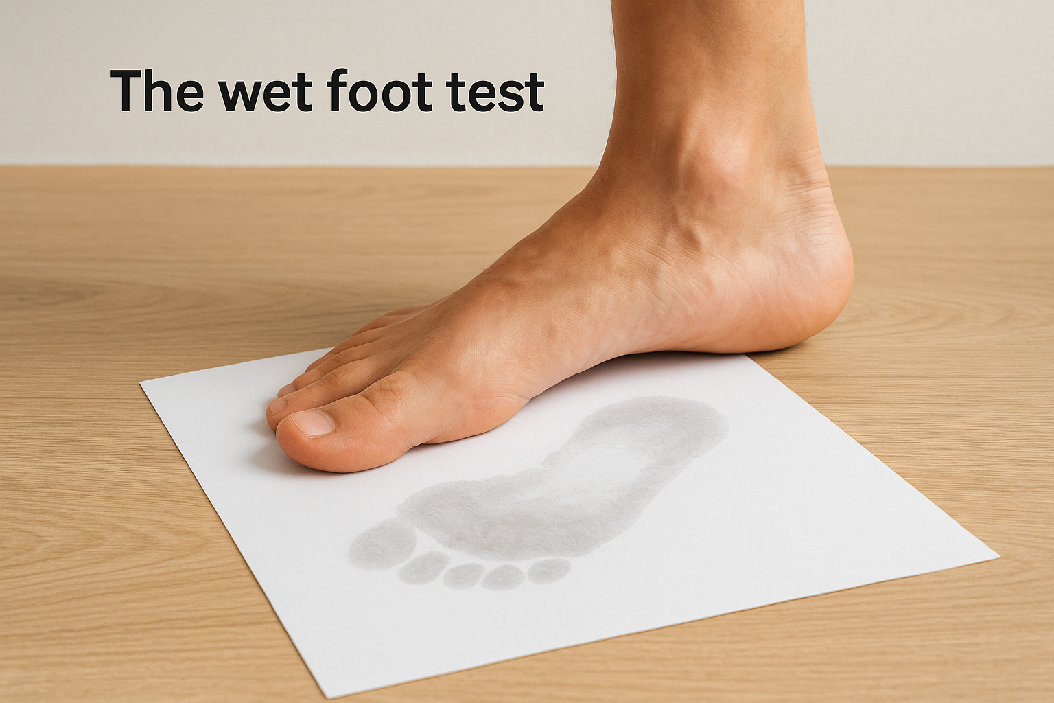 The wet foot test