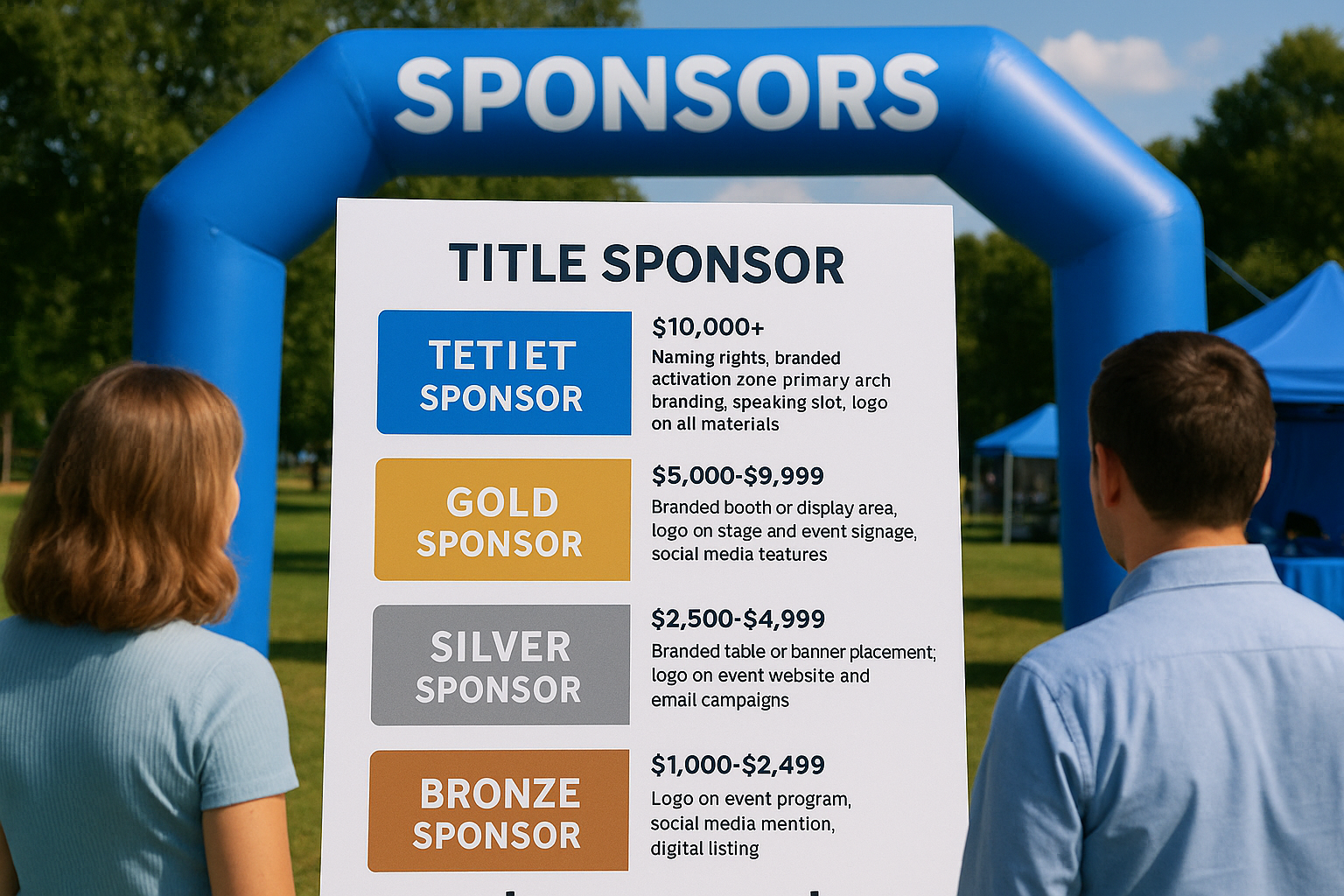 Create your sponsorship tier structure