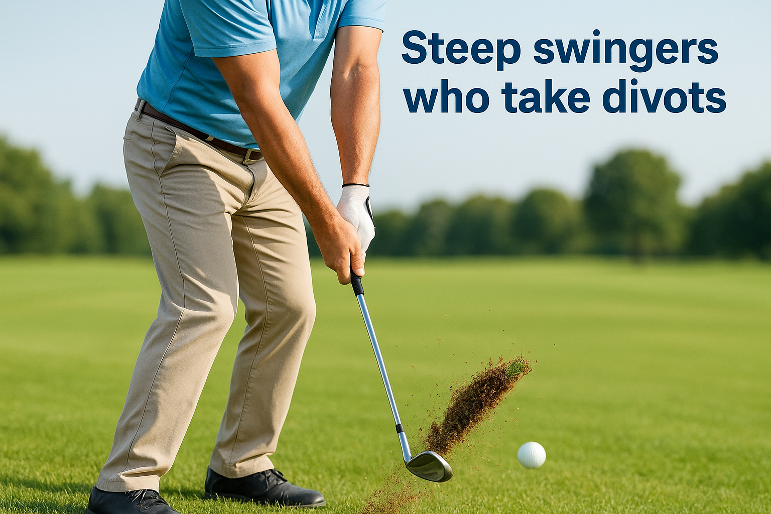 Steep swingers who take divots