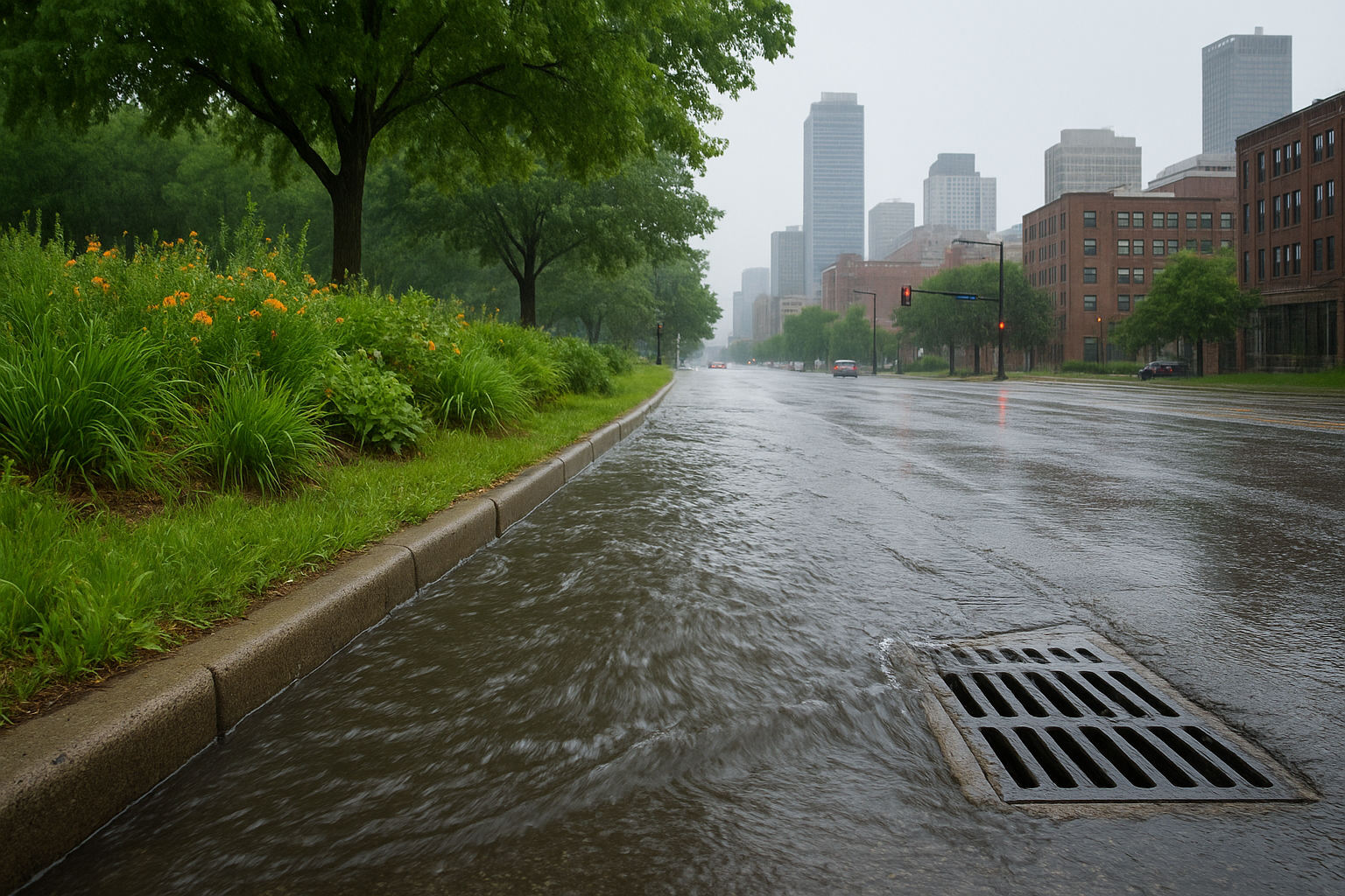 How stormwater moves through a city