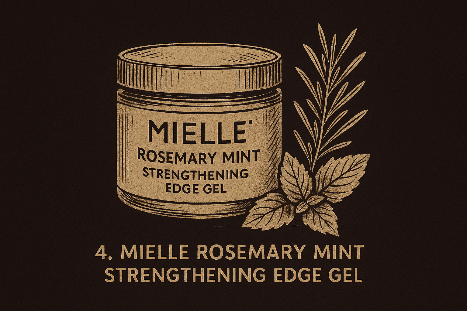 4. Mielle Rosemary Mint Strengthening Edge Gel