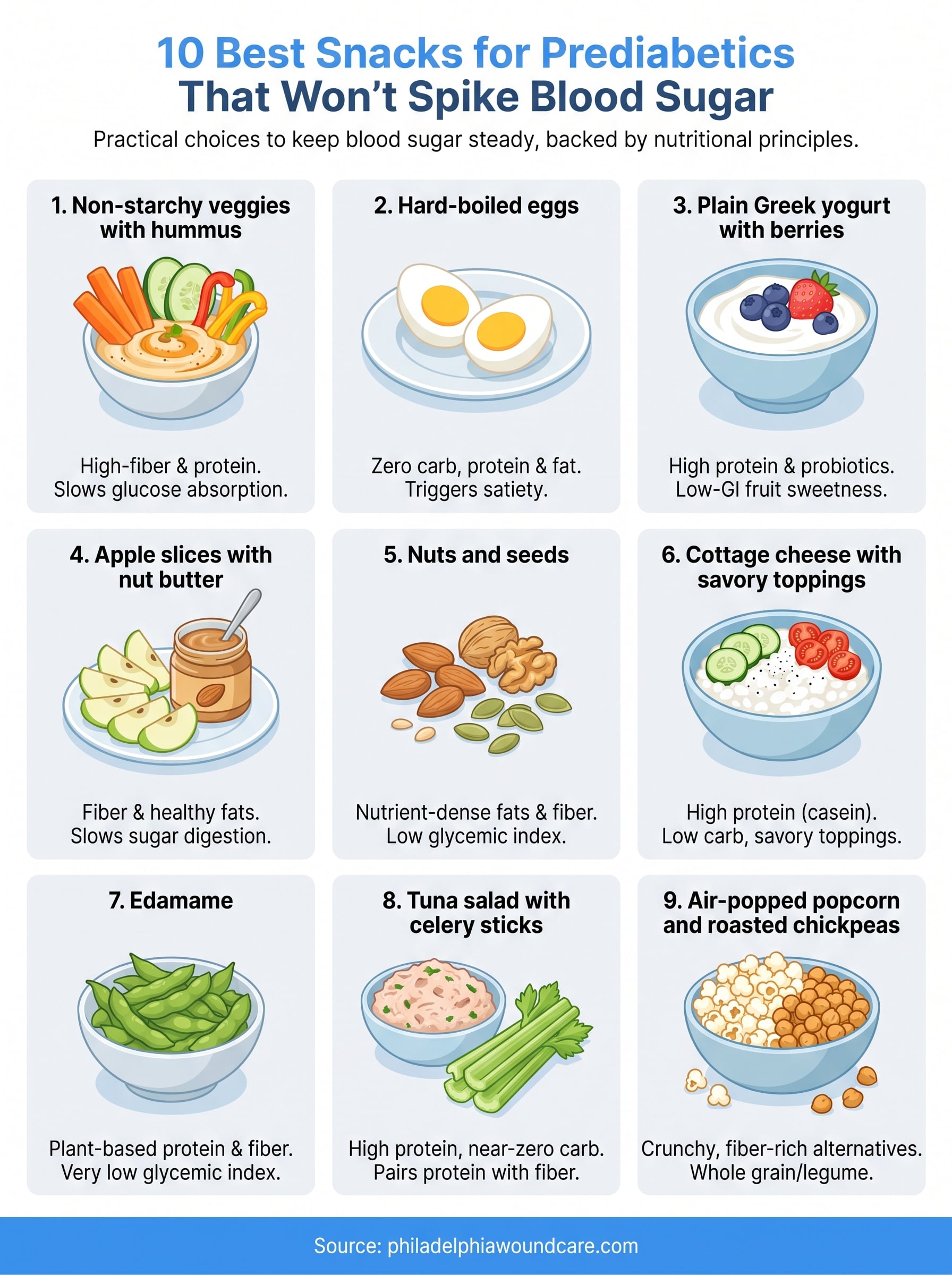 snacks for prediabetics infographic