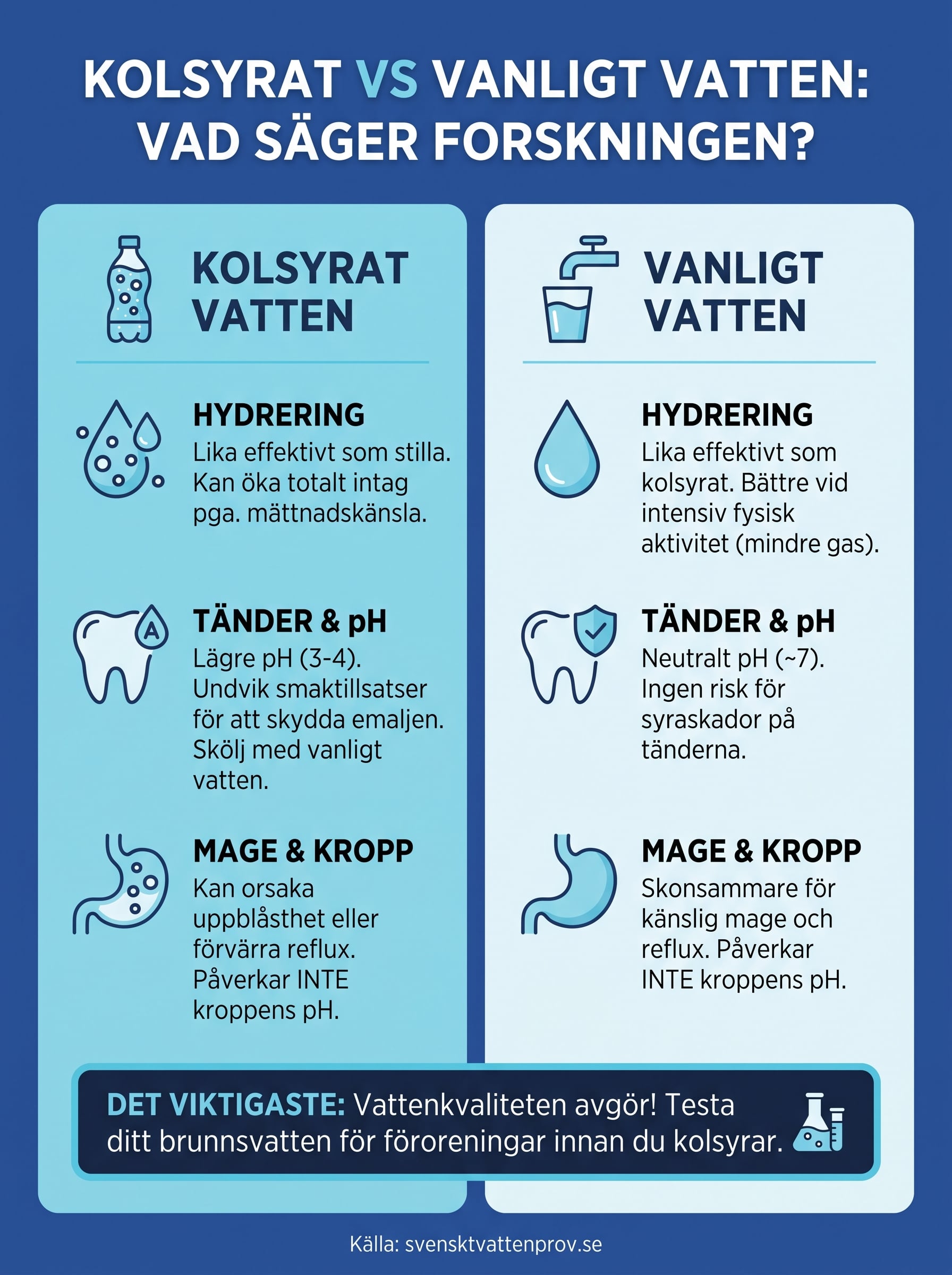 kolsyrat vatten vs vanligt vatten infographic