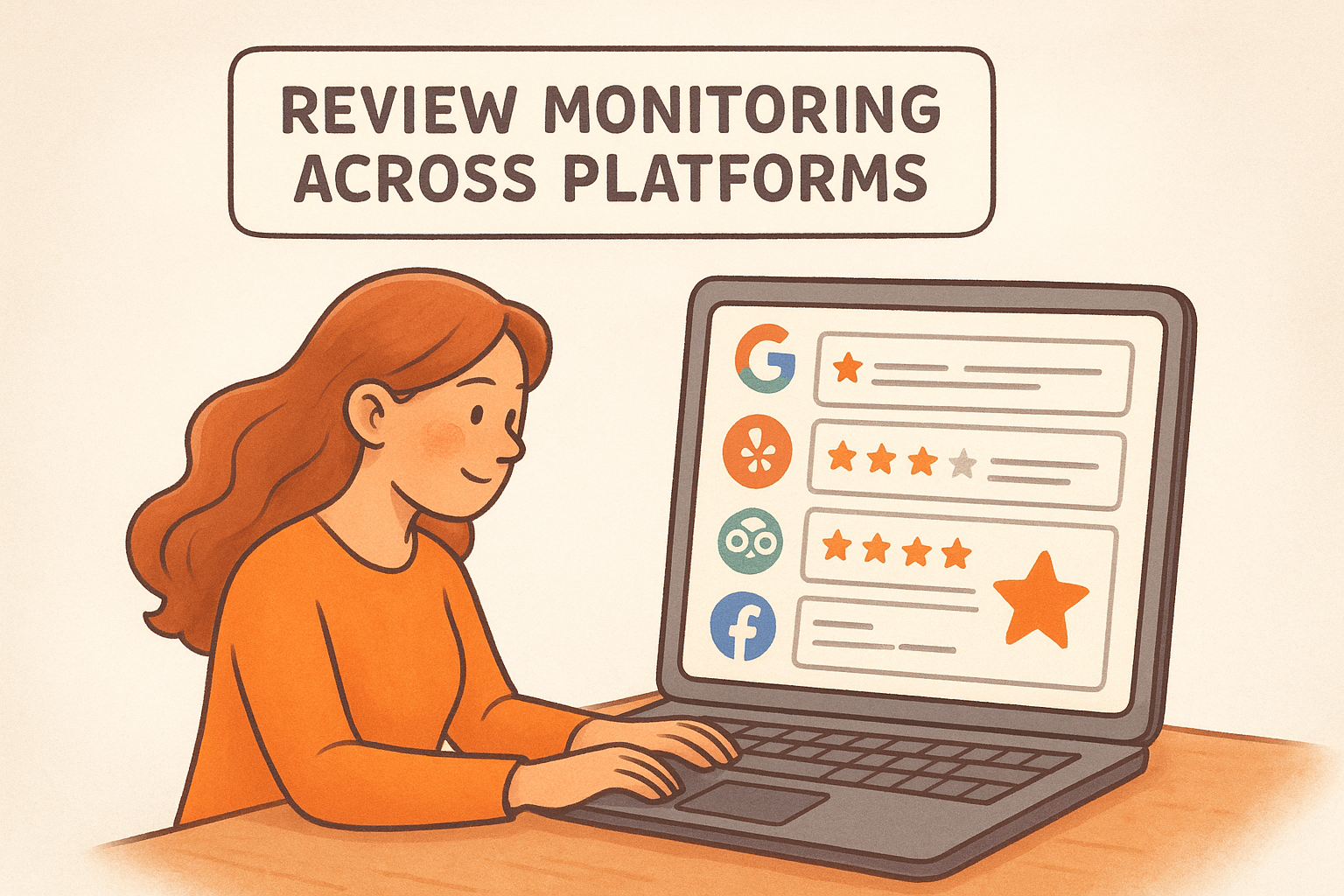 Review monitoring across platforms