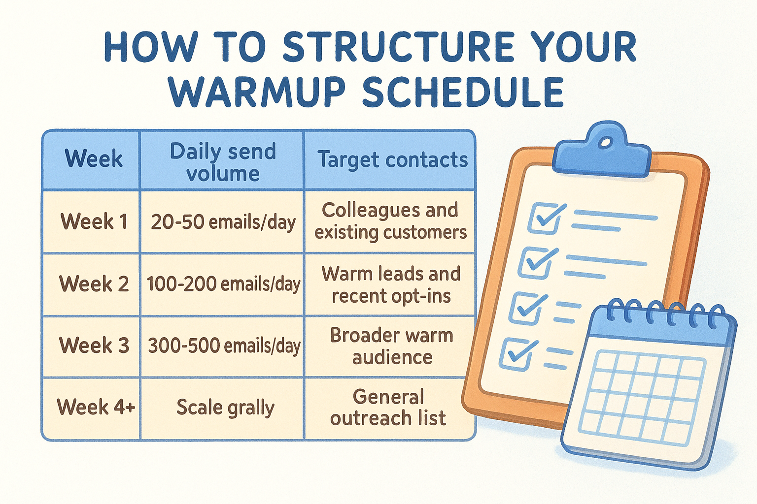 How to structure your warmup schedule