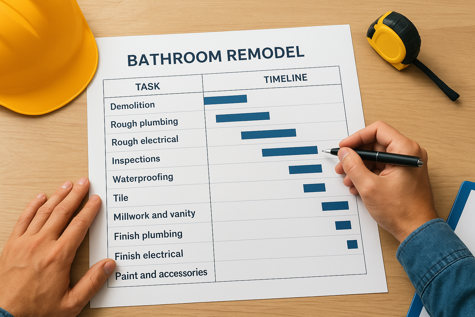 Step 5. Map the exact remodel order and timeline