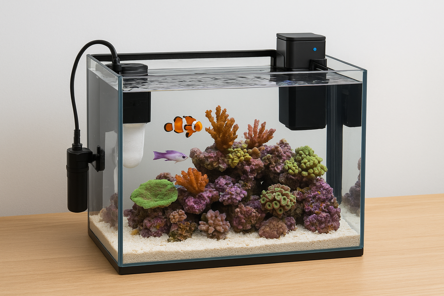 Tank size, footprint, and included equipment