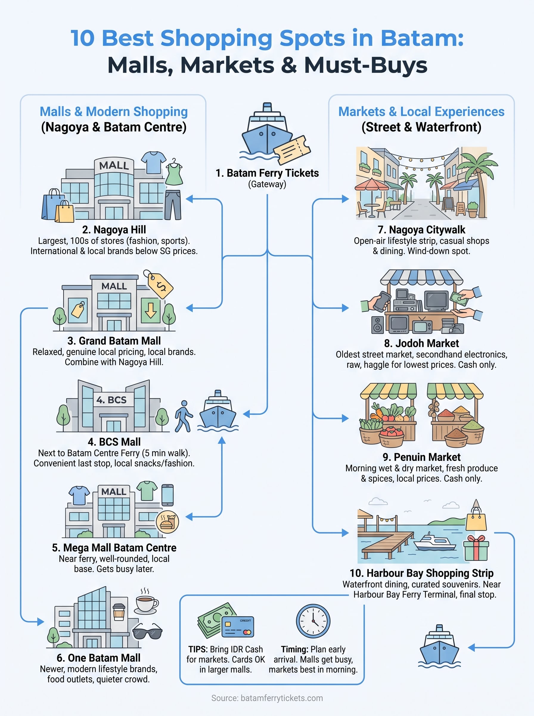 best shopping in batam infographic
