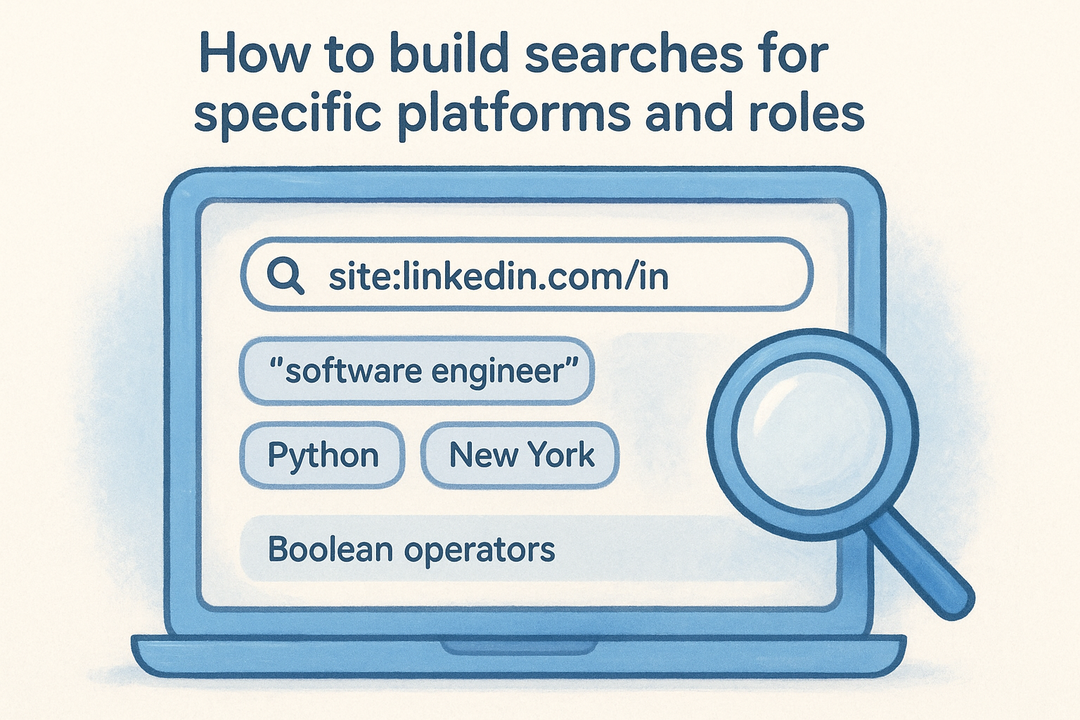 How to build searches for specific platforms and roles