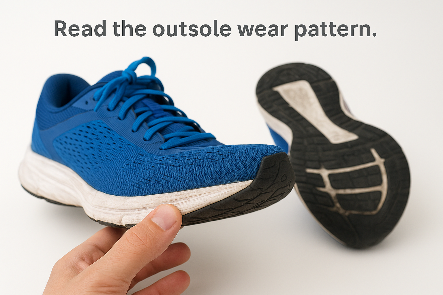 Read the outsole wear pattern