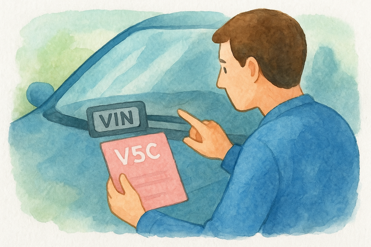 Where to find the VIN on the vehicle