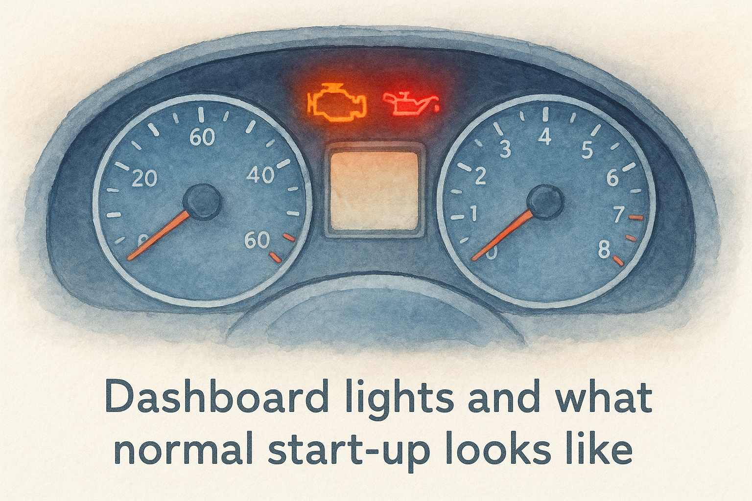 Dashboard lights and what normal start-up looks like