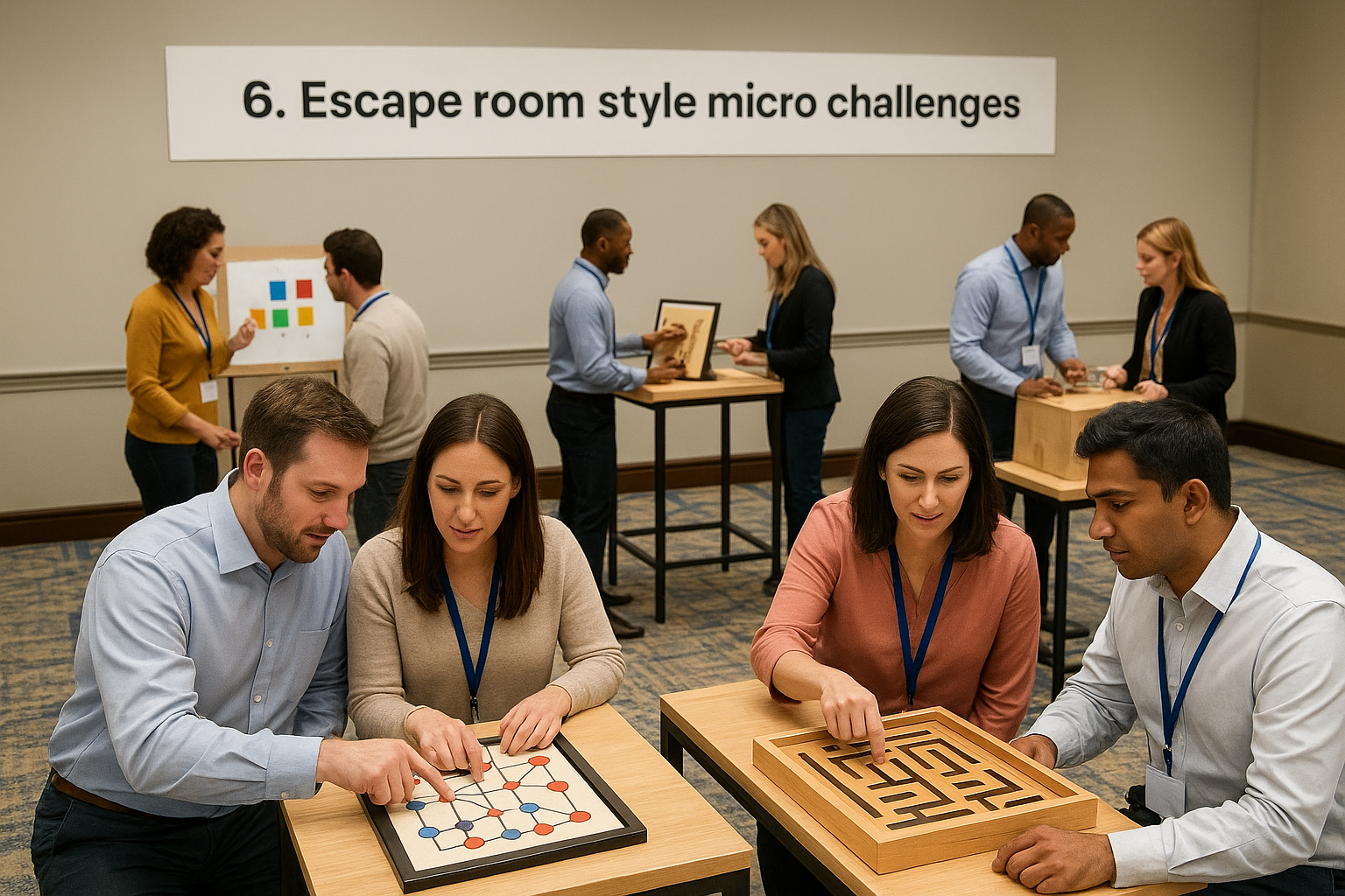 6. Escape room style micro challenges