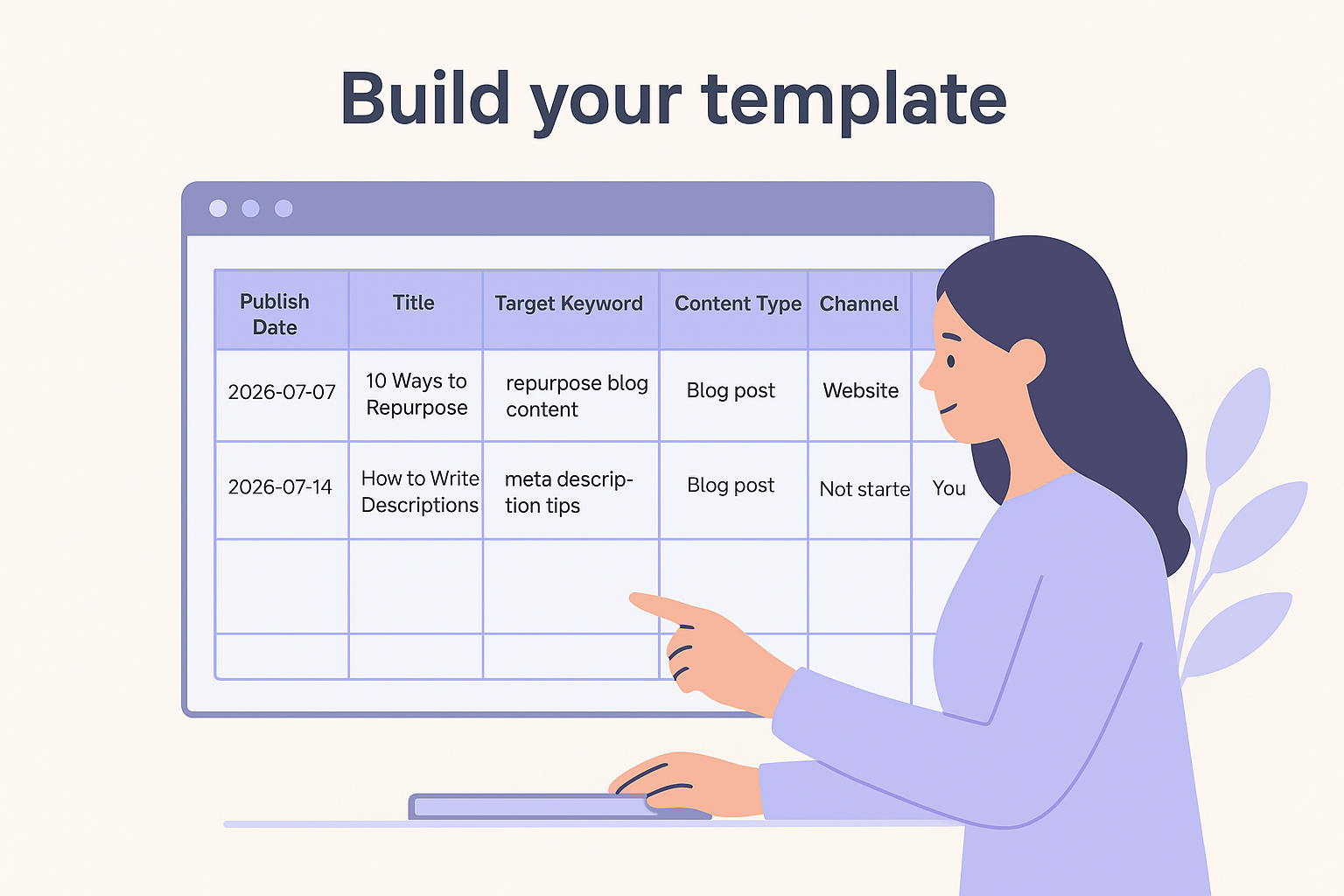 Build your template