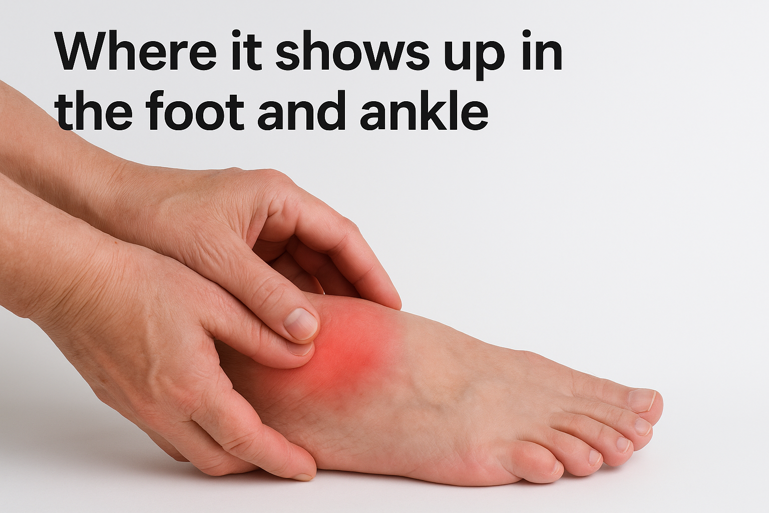 Where it shows up in the foot and ankle