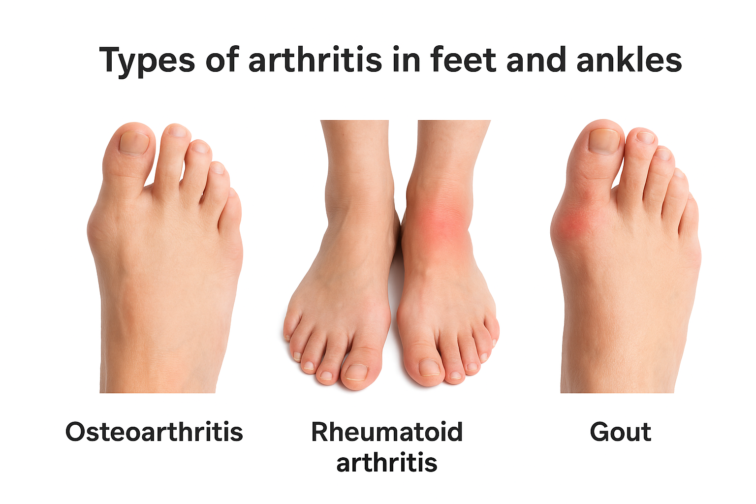 Types of arthritis in feet and ankles