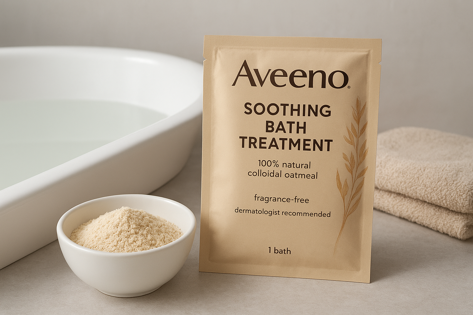 1. Aveeno Soothing Bath Treatment