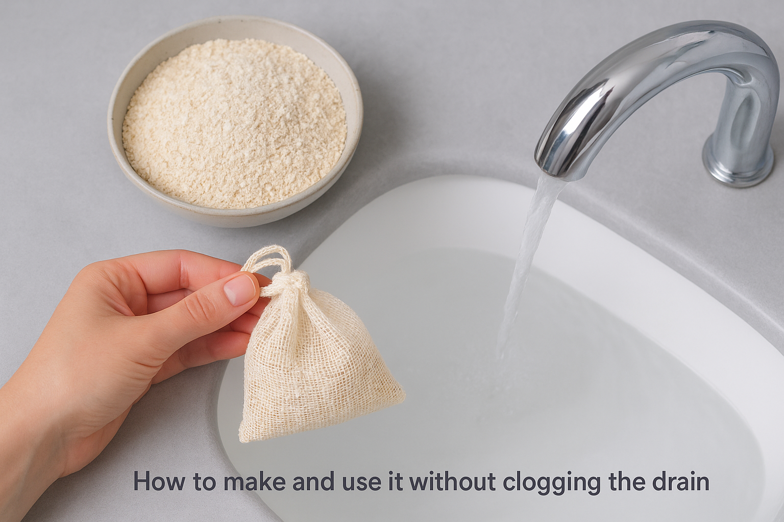How to make and use it without clogging the drain