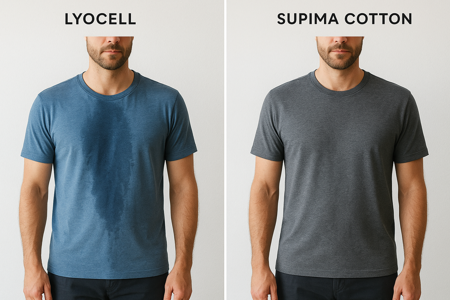 How each fabric manages moisture