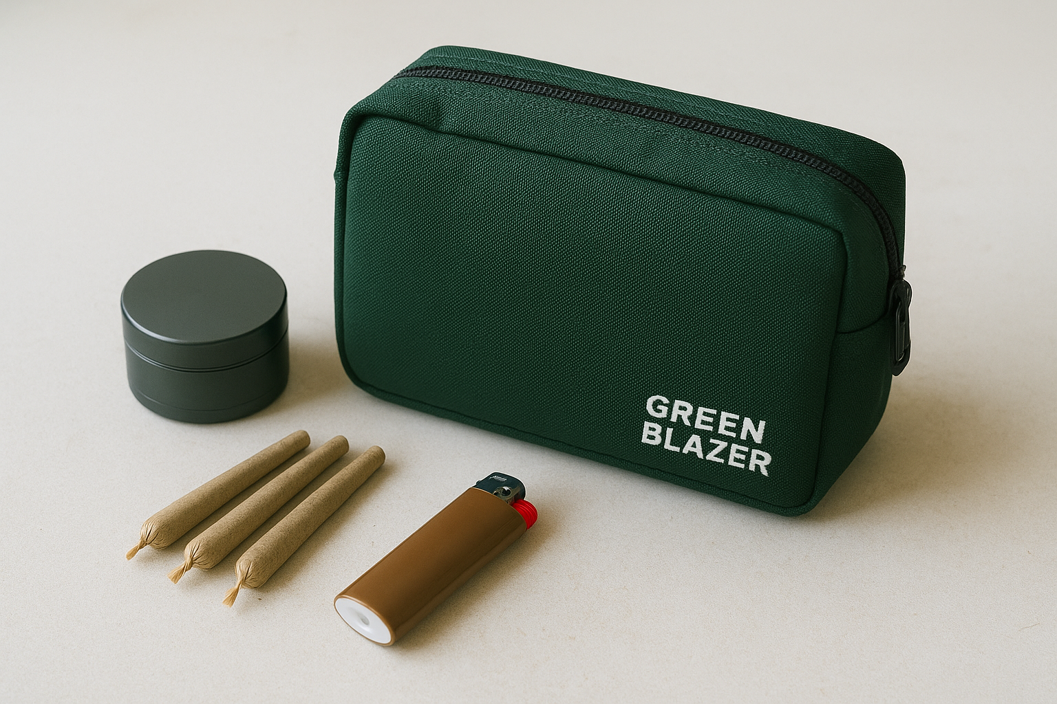 1. Green Blazer smell-proof stash bags
