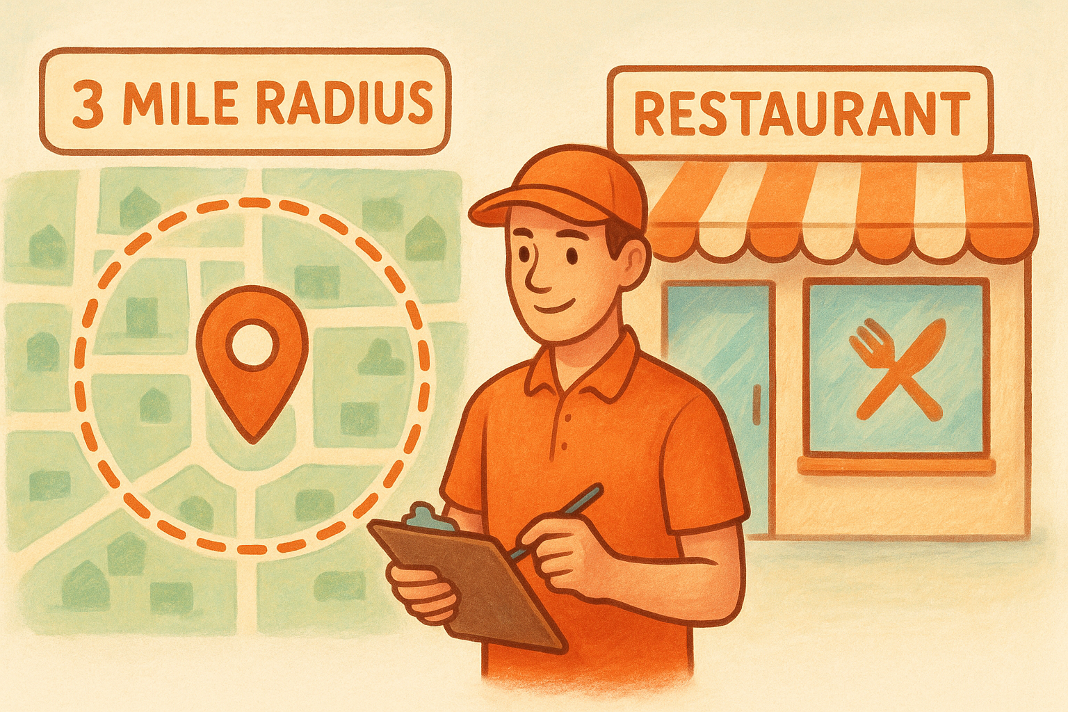 How to pick routes and set a realistic delivery radius