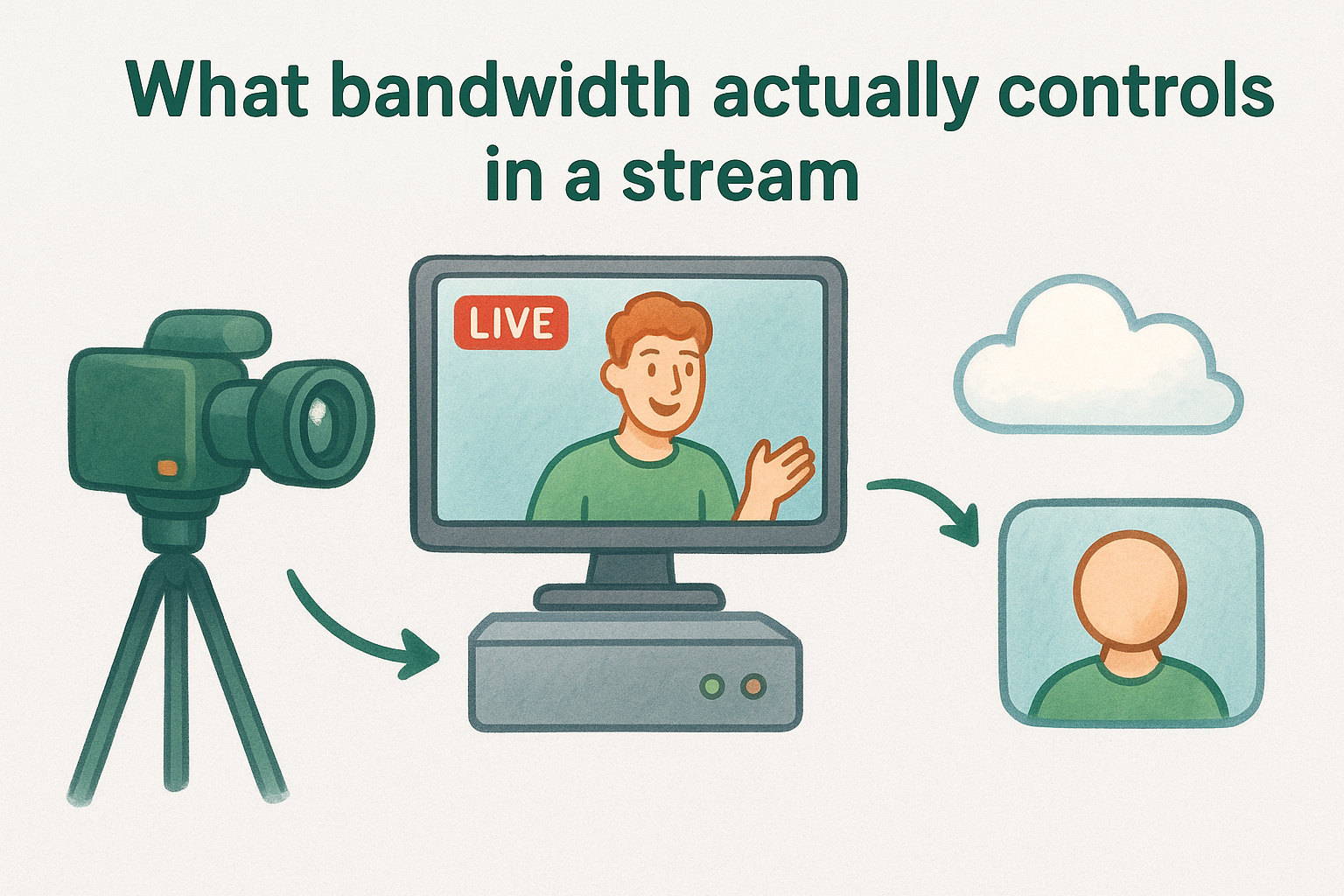 What bandwidth actually controls in a stream